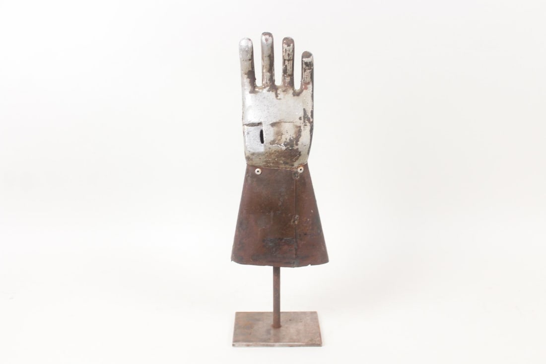 Industrial Metal Glove Factory Mold on Stand (1 of 9)