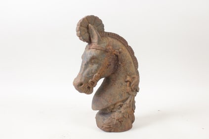 Cast Iron Horse Head Hitching Post Topper