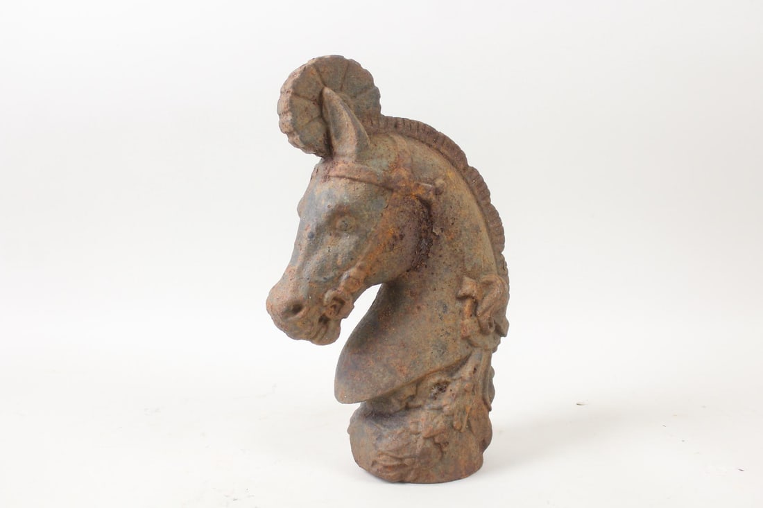 Cast Iron Horse Head Hitching Post Topper (1 of 10)