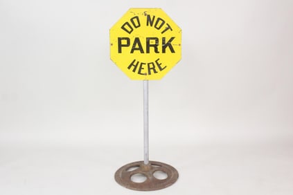 Do Not Park Here Lollipop Sign, Stonehouse Signs, Denver