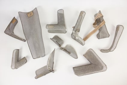 Collection of 10 DePuy Medical Metal Splints