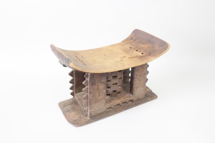 Carved Wood African Ashanti Asante Stool