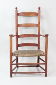 Antique 19th C. Shaker Ladderback Armchair