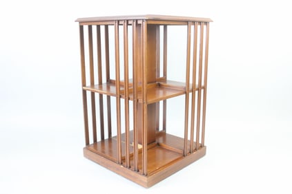 Antique Neoclassical Revolving Bookcase