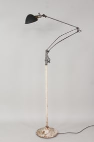 Industrial Dazor Floating Arm Floor Lamp