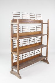 Industrial Wood & Metal Store Display Nabisco Shelf