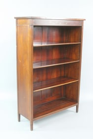 Inlaid Bows Mahogany Bookcase by Paine's Furniture