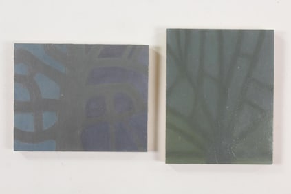 Pair of Clark Murray Expressionist Paintings, Leafless Trees