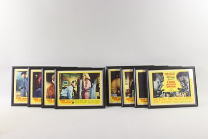 Set of 8 "Odds Against Tomorrow" 1959 Movie Posters, Hudson NY
