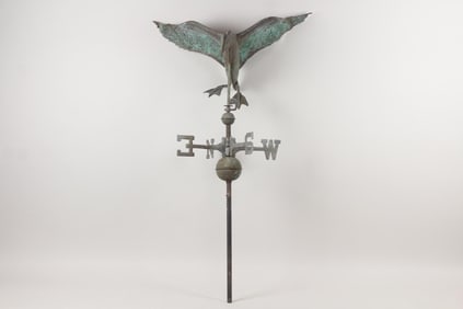Duck Copper Weathervane with Verdigris Finish