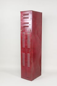 Industrial Red Metal Factory Locker "Storite" Hart & Hutchinson