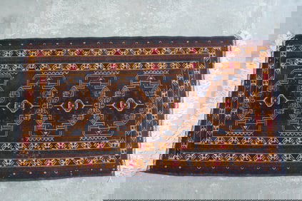 Brown Oriental Persian Rug, 7.5x4 Ft