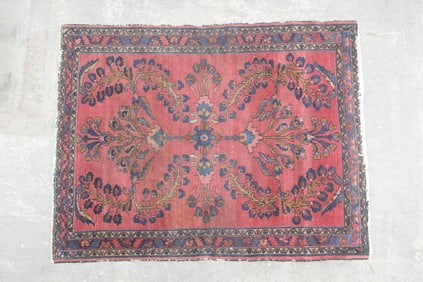 Persian Sarouk Oriental Rug, 4.5x3.5 Ft
