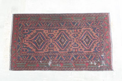 Afghan Baluchi Persian Oriental Rug, 7x4 Ft