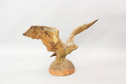 19th C. Cast Iron Eagle Ornament
