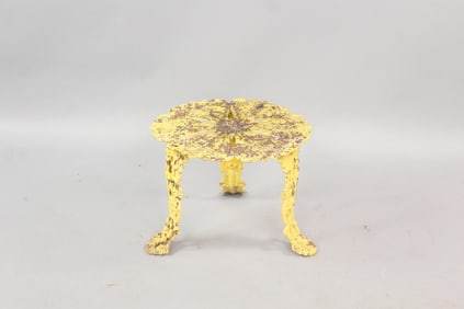 Cast Iron Grapevine Motif Outdoor Side Table