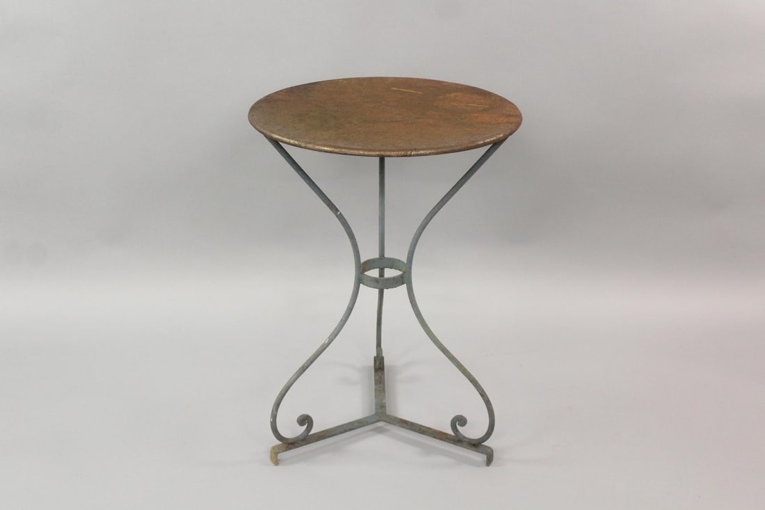 French Metal Bistro Cafe Table (1 of 8)