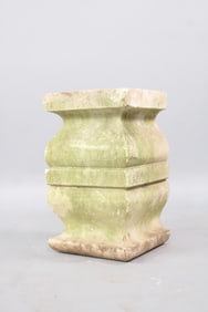 Carved Limestone Architectural Element Garden Pedestal Base