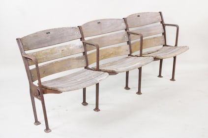 Row Set of 3 Yankee Stadium Seats, Worn