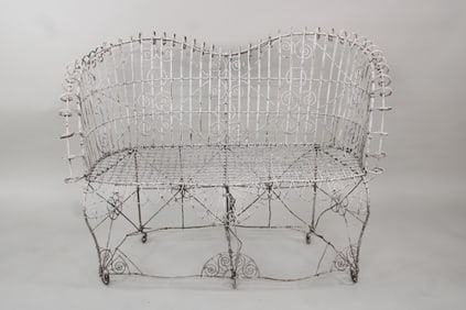 Victorian Wire Work Garden Settee
