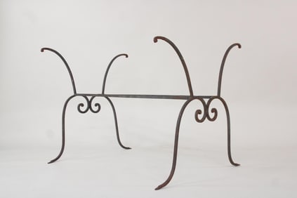 Antique Scroll Design Wrought Iron Outdoor Table Base
