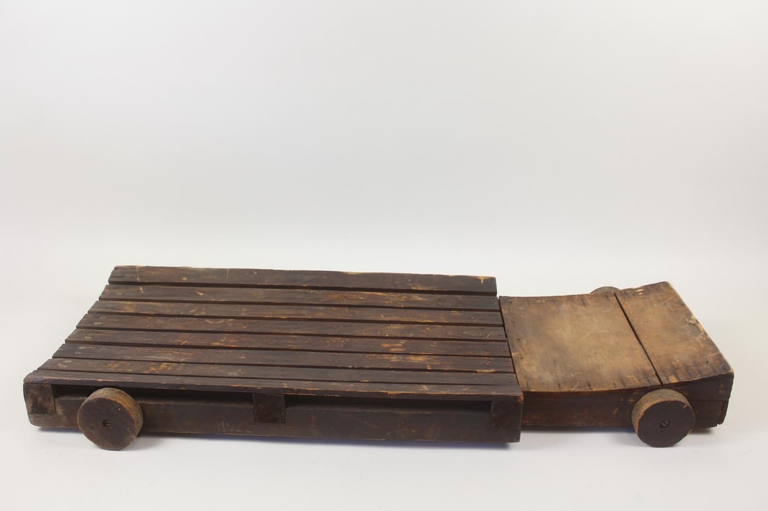 Primitive Folk Art Automotive Mechanic "Creeper" (1 of 11)