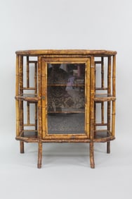 Aesthetic Movement Bamboo Glass Front Cabinet