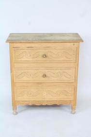 Chip Carved Decorated Pine Dresser