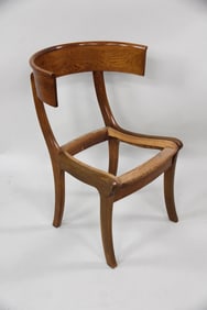 Deconstructed Wood Klismos Chair