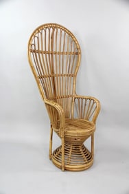 Italian Bamboo Peacock Garden Chair