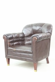 Tufted Leather Club Chair