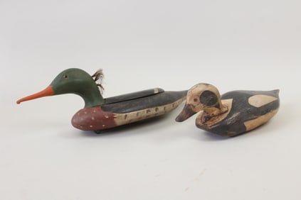 Pair of Primitive Wood Duck Decoys