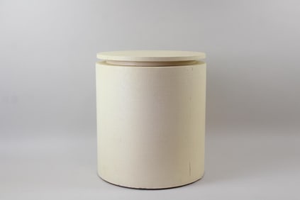 Textured Column Display Pedestal Side Table, Manner of Karl Springer