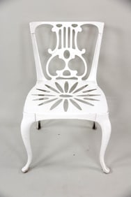 French Cast Aluminum Garden Chair