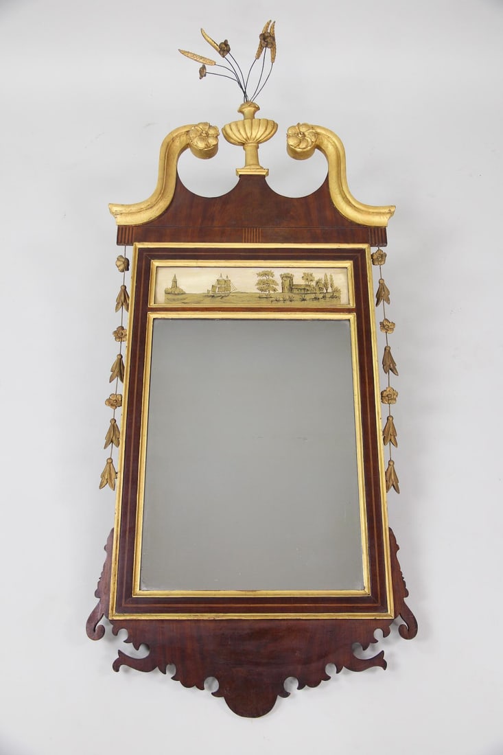Federal Mahogany Gilt Pier Mirror, 2 of 2 (1 of 7)
