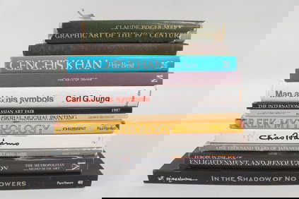 Collection of 12 Art Coffee Table Books; Japan, Charles Addams
