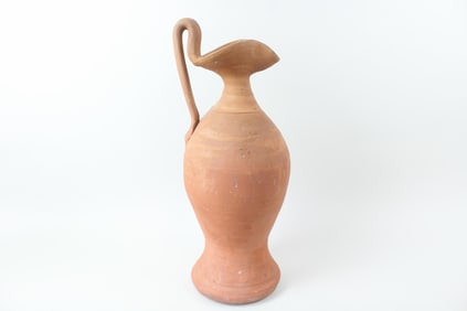 25" Tall Terracotta Wine Pitcher