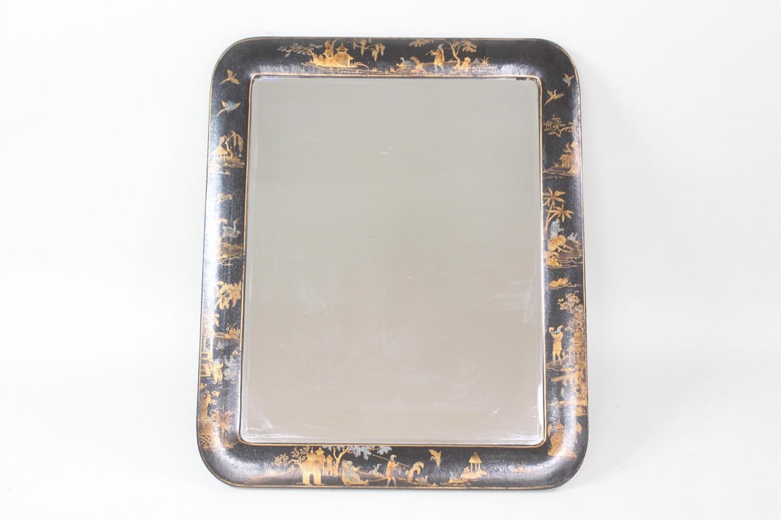 Chinoiserie Lacquered and Gilt Wall Mirror (1 of 9)