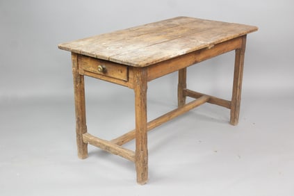 Primitive Wood Farm Work Table