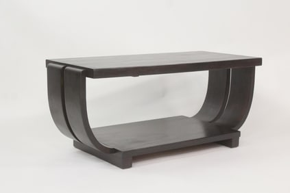 Art Deco Streamline Wood Coffee Table