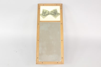 Art Nouveau Mirrored Valet Cabinet with Surreal Artwork