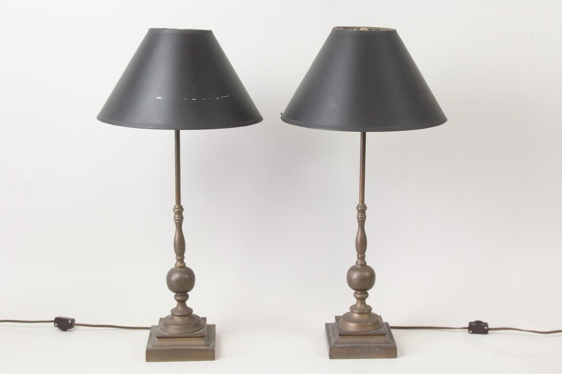 Pair of Metal Buffet or Table Lamps (1 of 10)