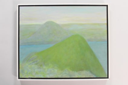 Clark Murray Expressionist Painting, Hudson River Landscape