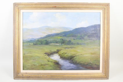 Marian P. Sloane Landscape Oil Painting "Vermont"