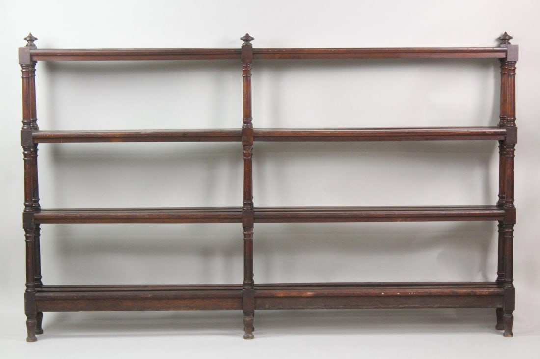 Antique Turned Wood Shoe Display Shelf (1 of 5)