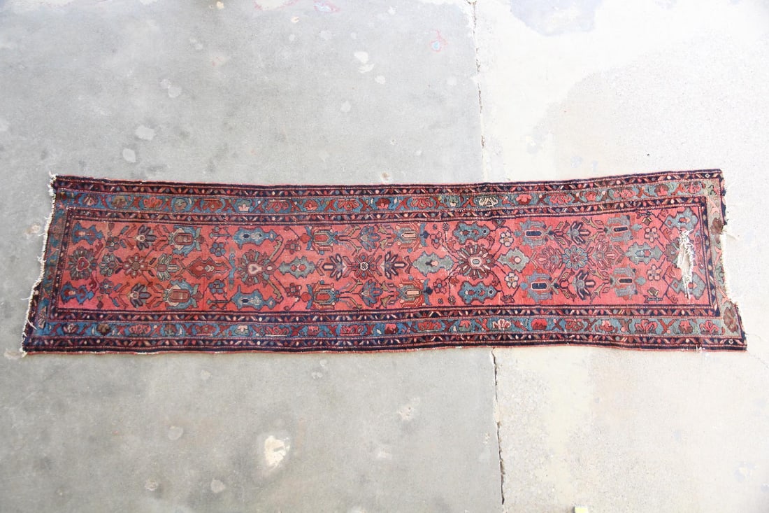 9 Ft Floral Pink Persian Runner (1 of 12)