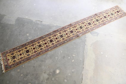 20-Foot Gold Tribal Persian Runner