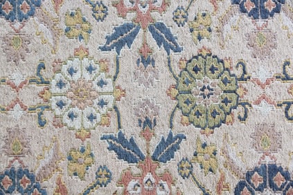 Floral Turkish Wool Area Rug, 5x8