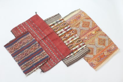 Lot of 4 Turkish Kilim Rug Cushion Covers
