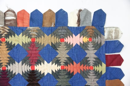 Colorful Quilt, Pineapple Pattern